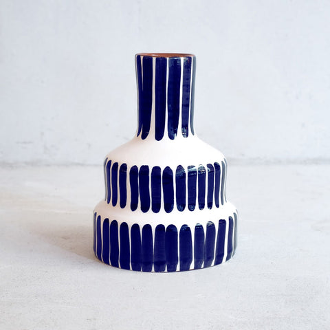Jarrón de cerámica Jarrón hecho a mano Casa Cubista