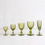 Copa de vino blanco en verde - Juego de 6